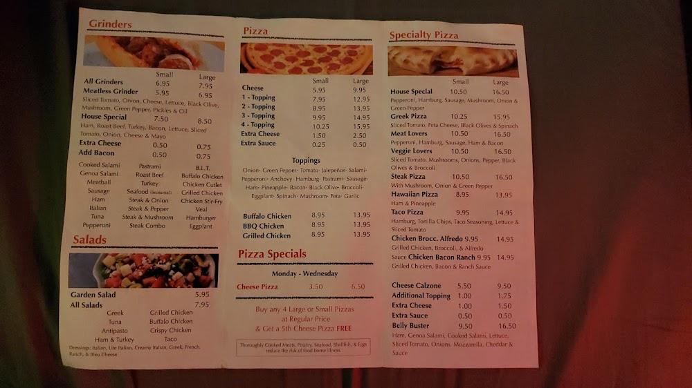 Thompson House of Pizza Menu image 1